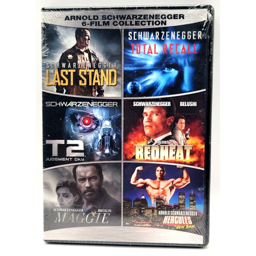 Arnold Schwarzenegger 6 Film Collection DVD NEW FACTORY SEALED T2 MAGGIE